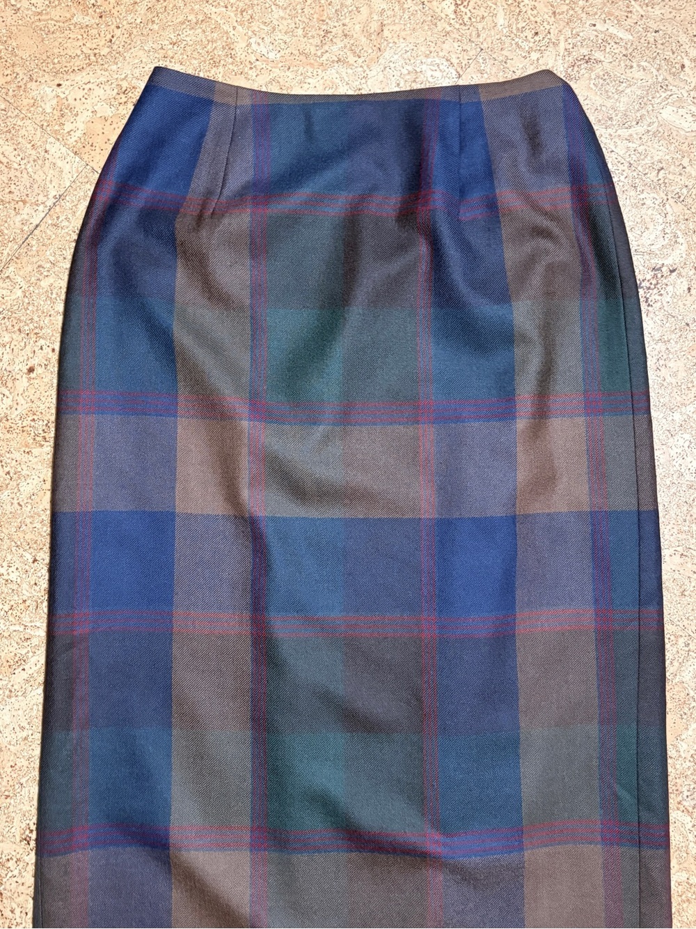Lauren Ralph Lauren 100% Wool Vintage Plaid Wrap Skirt Sz 10 - Picture 10 of 14